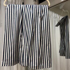Zara striped midi skirt